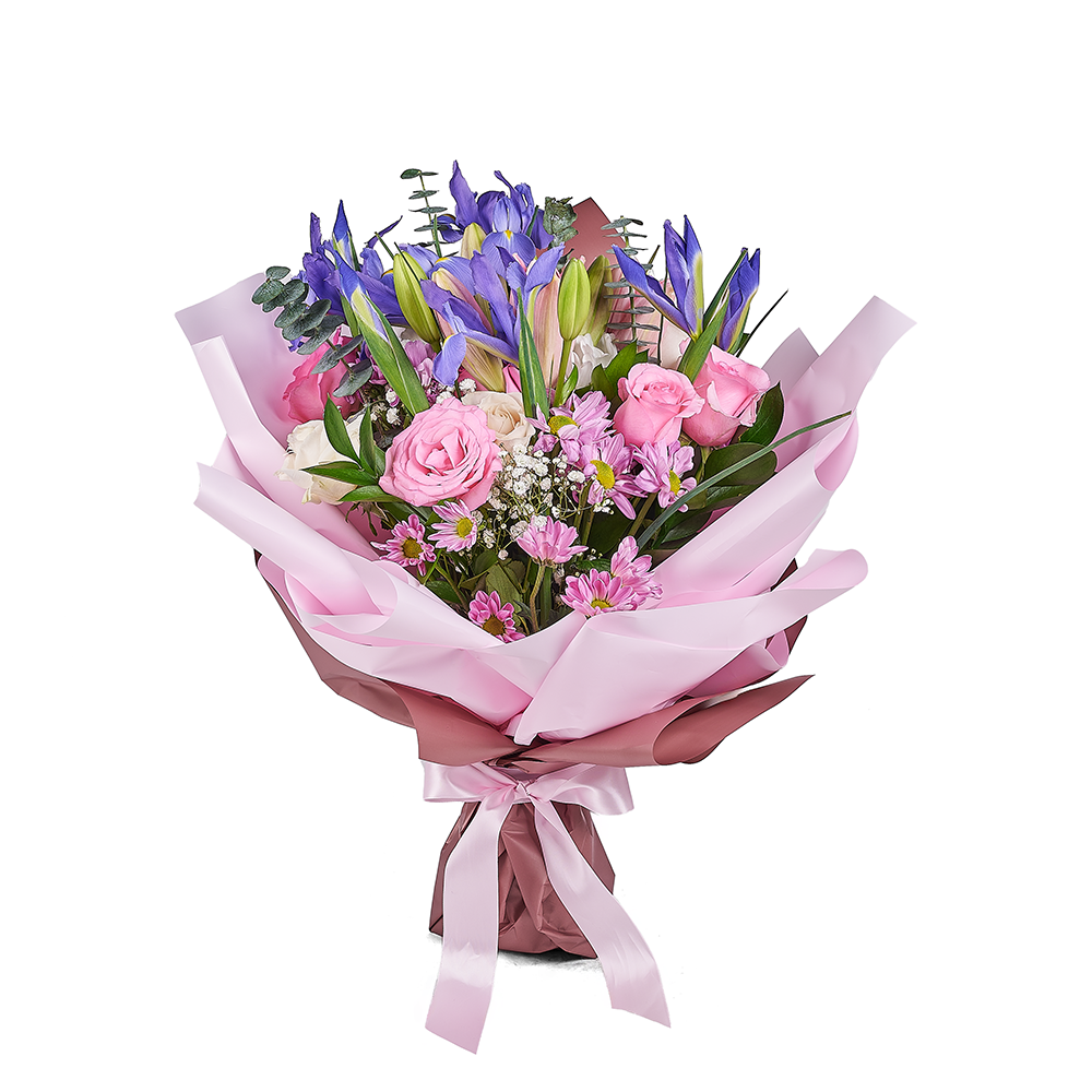 Lavender Whispers Iris Bouquet - New Jersey Blooms - New Jersey Flower Delivery