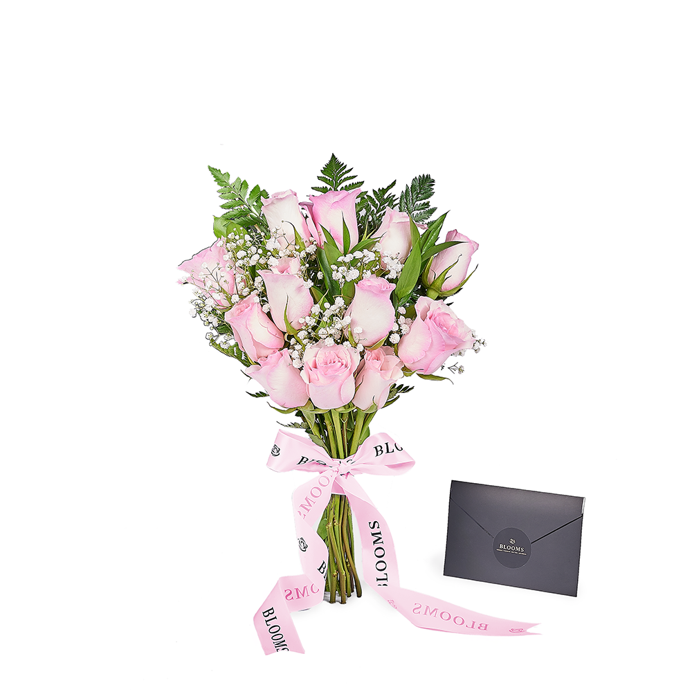 Mother’s Day 12 Stem Pink Rose Bouquet with Box, rose gift, rose, mothers day gift, mothers day, New Jersey delivery
