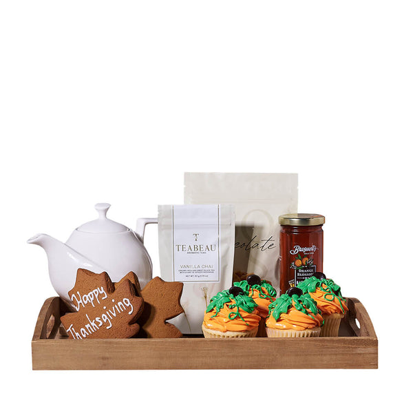 Thanksgiving Tea Time Gift Tray Thanksgiving gift baskets New