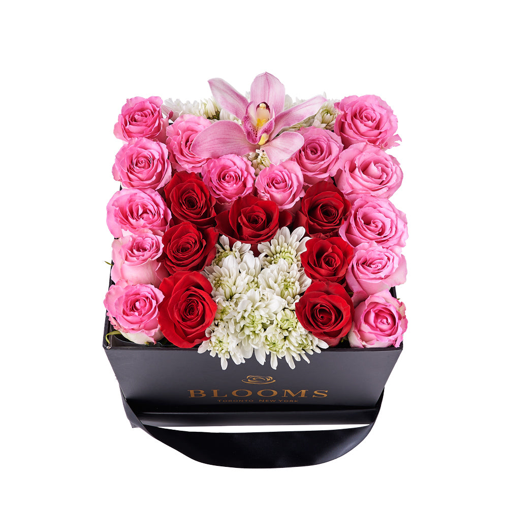 M is for Mom Floral Arrangement, gift baskets, floral gifts, mother’s day gifts. New Jersey Blooms - New Jersey Delivery Blooms