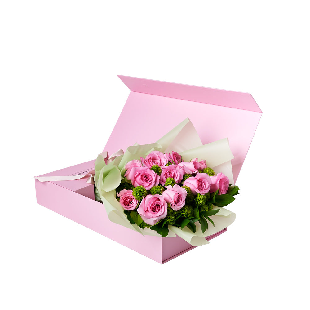 Lush Rose & Orchid Box Gift Set, rose gift baskets, gourmet gifts, gifts, roses, wine gifts