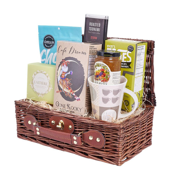 coffee gift basket for the holidays via playswellwithbutter