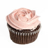 Chocolate & Strawberry Buttercream Cupcakes, delightful blend of fudgy, creamy chocolate and the freshness of sweet, juicy berries, Baked Goods from Blooms New Jersey - Same Day New Jersey Delivery.