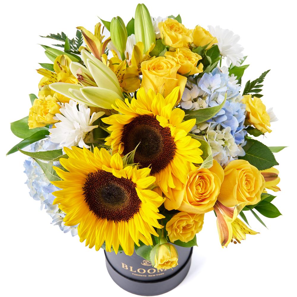 Crowning Glory Sunflower Arrangement - New Jersey Blooms - USA flower delivery