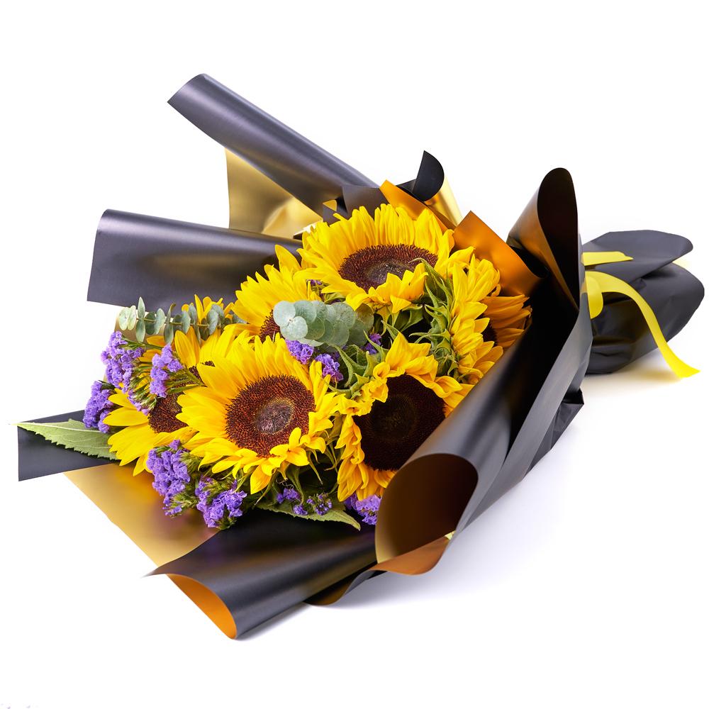 Golden Grace Sunflower Bouquet - New Jersey Blooms - USA flower delivery