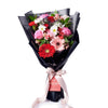 Valentine's Day Seasonal Bouquet, combines a variety of fresh-cut, seasonal flowers, 12 gorgeous stems, gathered with Salal and Baby's Breath in a floral wrap and tied with designer ribbon, Flower Gifts from Blooms New Jersey - Same Day New Jersey Delivery.