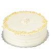 Large Vanilla Layer Cake, three layers of rich, buttery vanilla cake adorned with velvety vanilla buttercream between each layer, Cake Gifts from Blooms New Jersey - Same Day New Jersey Delivery.