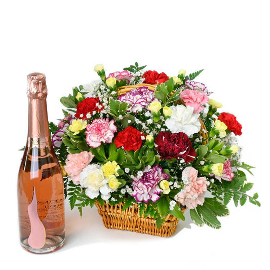 Luxe Delight Flowers & Champagne Gift - New Jersey Flower delivery - New Jersey Blooms