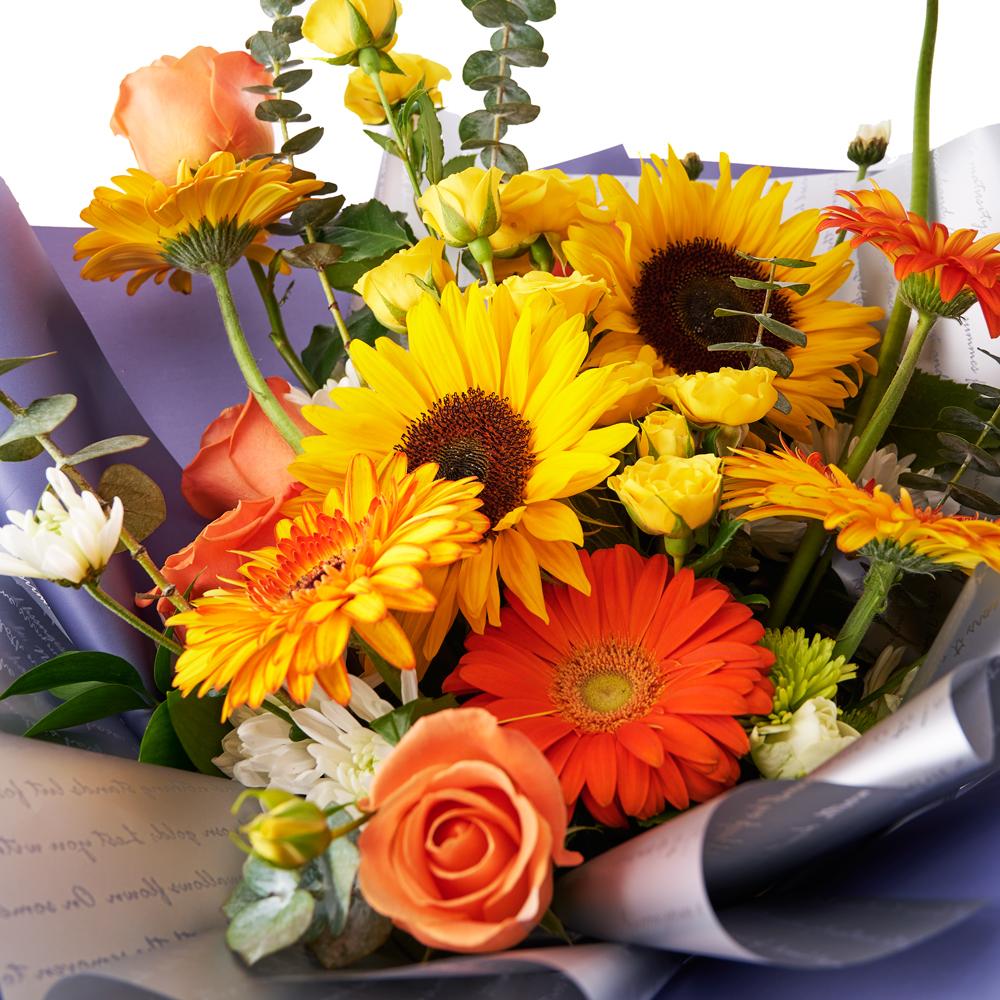 Ray of Hope Sunflower Bouquet - New Jersey Blooms - USA flower delivery
