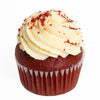 Red Velvet Cupcakes, enhanced by a subtle chocolate flavor and perfect moistness. Topped with frosting and adorned with red velvet crumbles, Baked Goods from Blooms New Jersey - Same Day New Jersey Delivery.
