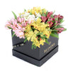 Spring Bloom Peruvian Lily Hat Box - New Jersey Blooms - New Jersey Flower Delivery