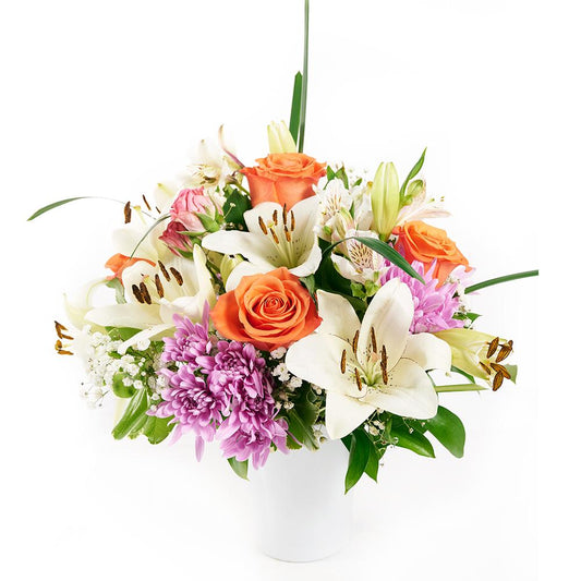 Spring Rose & Lily Arrnagement - New Jersey Blooms - New Jersey Flower Delivery