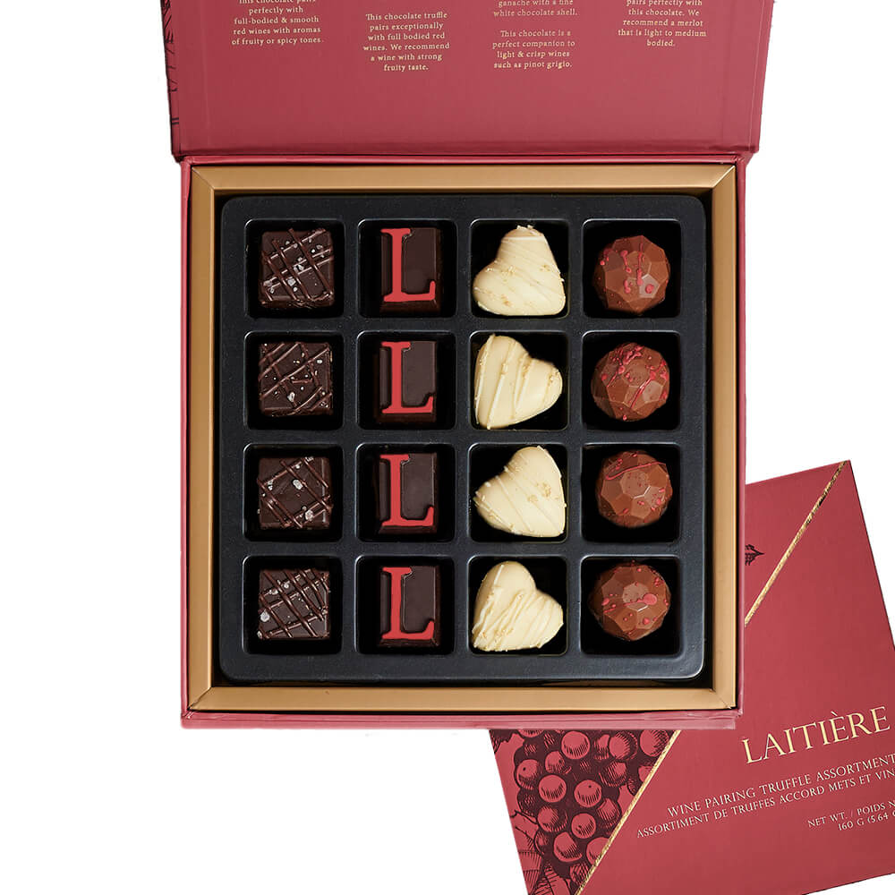 Stunning Wine & Truffle Pairing Gift, wine gift, wine, chocolate gift, chocolate, gourmet gift, gourmet