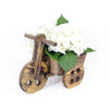 Take Me To Florence Hydrangea Bouquet - White Hydrangea arrangement in a Cart planter - New Jersey Blooms - New Jersey Flower Delivery