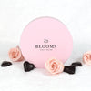 Valentines Day Chocolate Heart Truffles, box of twelve truffles are artfully shaped like hearts and feature a luscious dark chocolate strawberry filling, Gourmet Gifts from Blooms New Jersey - Same Day New Jersey Delivery.