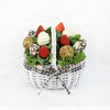 Valentine's Day Chocolate Dipped Strawberries White Basket - New Jersey Blooms - New Jersey Valentine's Day Delivery