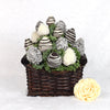 Valentine's Day Chocolate Dipped Strawberries Gift Basket, succulent strawberries dipped in both dark, milk chocolate, and coated with shredded coconut, Gourmet Gifts from Blooms New Jersey - Same Day New Jersey Delivery.