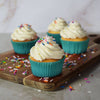 Vanilla Cupcakes With Sprinkles, moist, infused with a rich vanilla flavor, and crowned with a delightful vanilla frosting, Baked Goods from Blooms New Jersey - Same Day New Jersey Delivery.