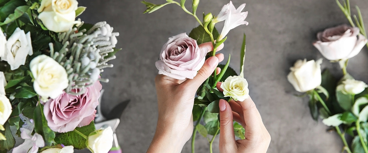 muted pastels flower gifts
