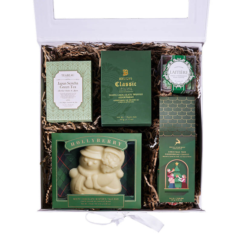 Holiday Green Tea Gift Box, tea gift, tea, gourmet gift, gourmet, christmas gift, christmas, holiday gift, holiday. New York Blooms- New Jersey Blooms
