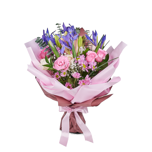 Lavender Whispers Iris Bouquet - New Jersey Blooms - New Jersey Flower Delivery