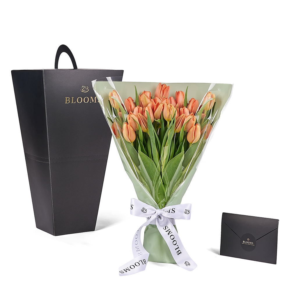 Midsummer Night Tulip Bouquet, tulip gift, tulip, flower gift, flower, seasonal flower gift, seasonal flower, New Jersey delivery