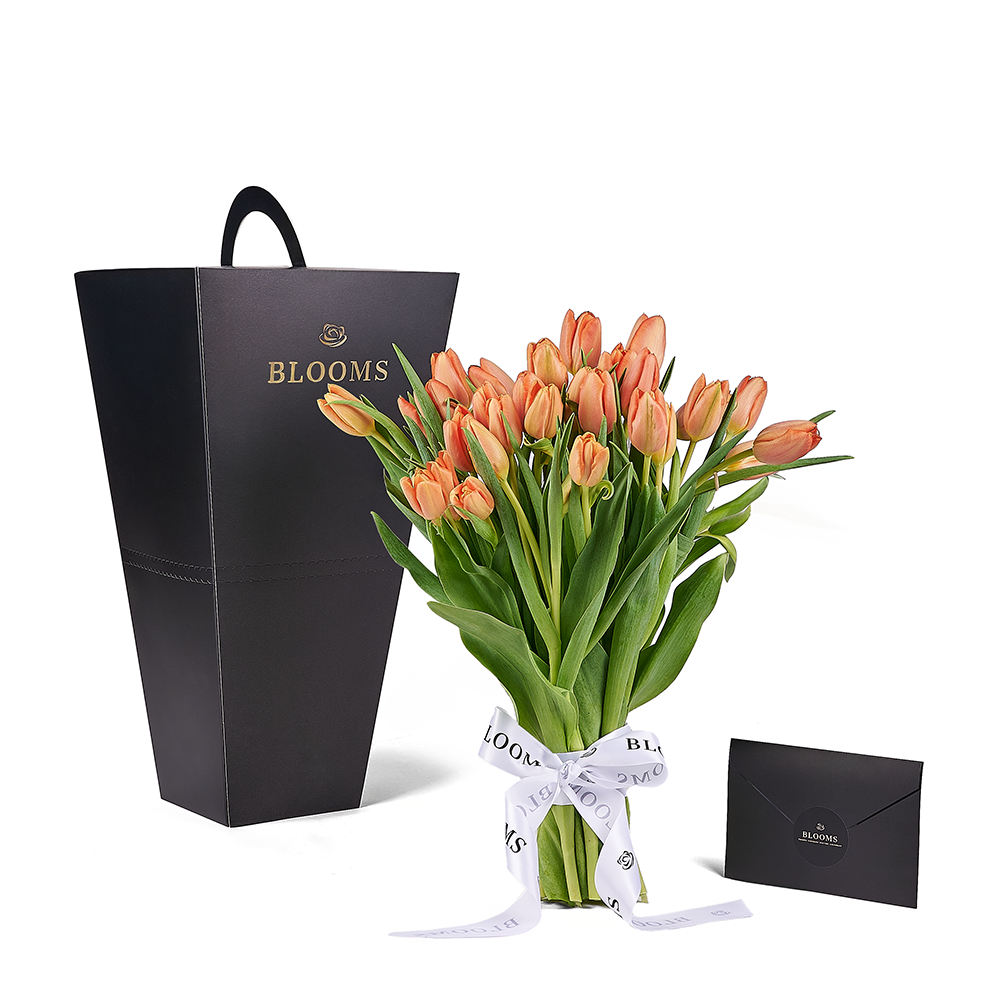 Midsummer Night Tulip Bouquet, tulip gift, tulip, flower gift, flower, seasonal flower gift, seasonal flower, New Jersey delivery