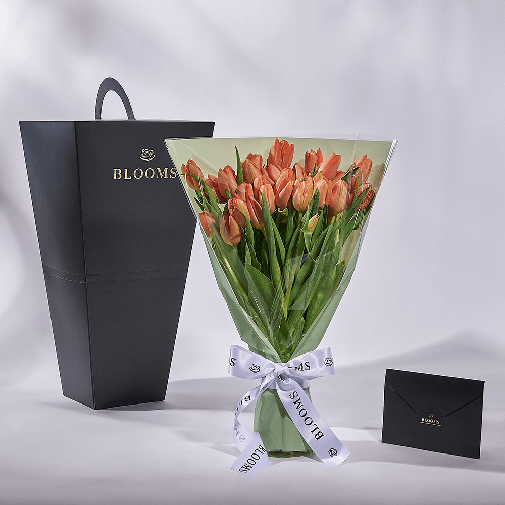 Midsummer Night Tulip Bouquet, tulip gift, tulip, flower gift, flower, seasonal flower gift, seasonal flower, New Jersey delivery