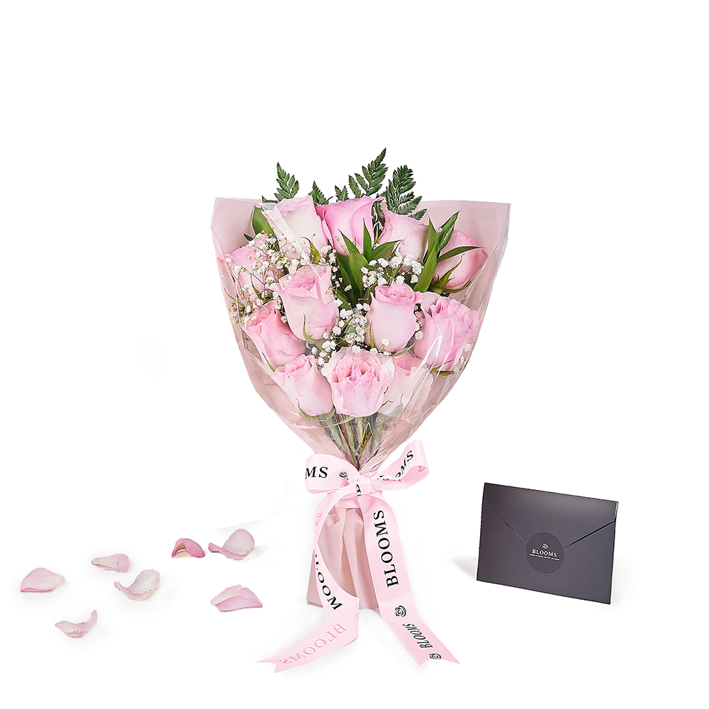 Mother’s Day 12 Stem Pink Rose Bouquet with Box, rose gift, rose, mothers day gift, mothers day, New Jersey delivery