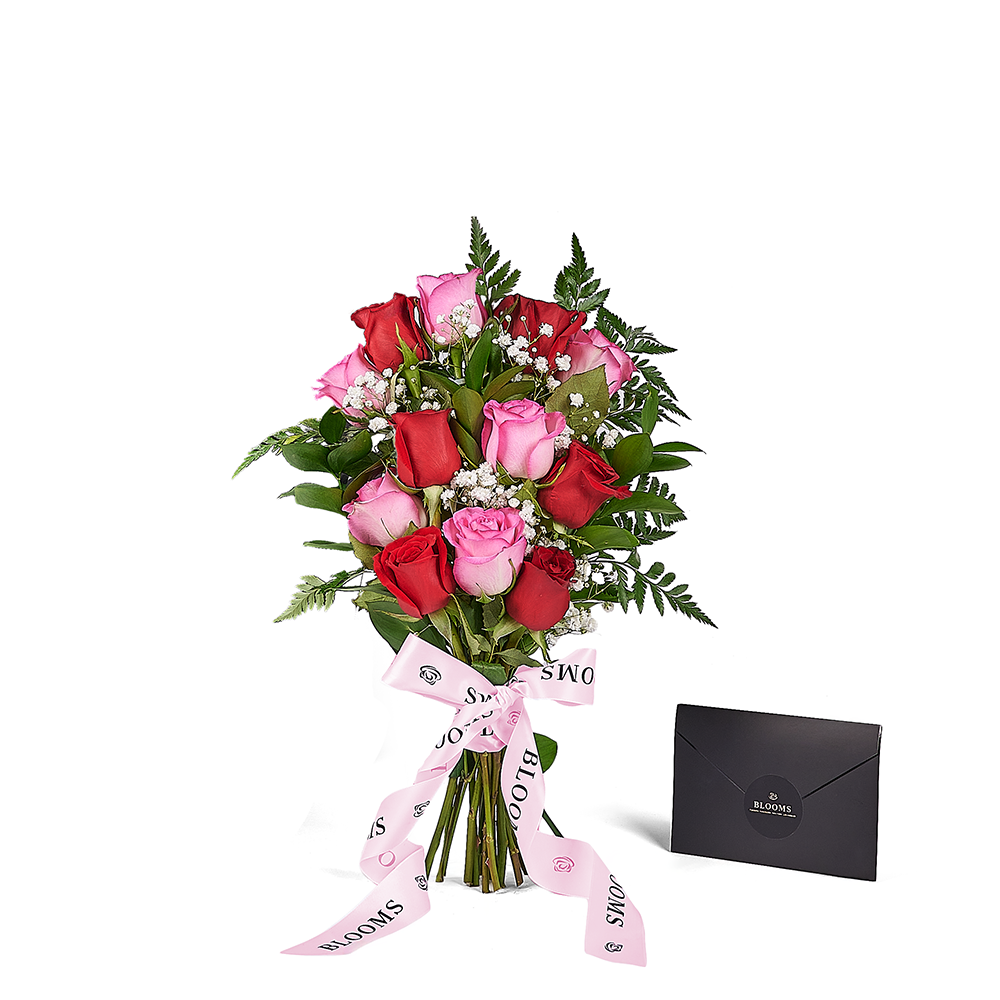 Mother’s Day 12 Stem Red & Pink Bouquet, rose gift, rose, mothers day gift, mothers day, New Jersey delivery