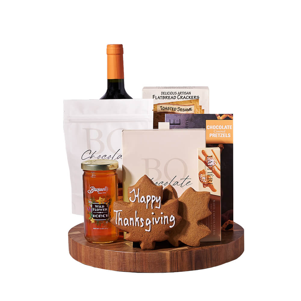 Christmas Delights Wine Gift Basket