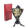 Valentine's Day 12 Stem White Rose Bouquet With Designer Box, New Jersey Same Day Flower Delivery, white roses bouquet, Valentine's Day gifts