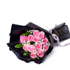 Valentine's Day 12 Stem Pink Rose Bouquet With Designer Box, Valentine's Day gifts, New Jersey Same Day Flower Delivery