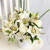 Alabaster Mixed Lily Arrangement - New Jersey Blooms - New Jersey Flower Delivery