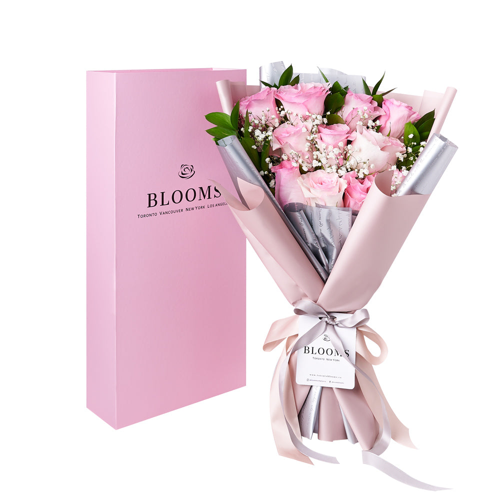 Simply Perfect Pink Rose Bouquet &amp; Box, rose gift, floral gifts, gifts, flowers, mother’s day