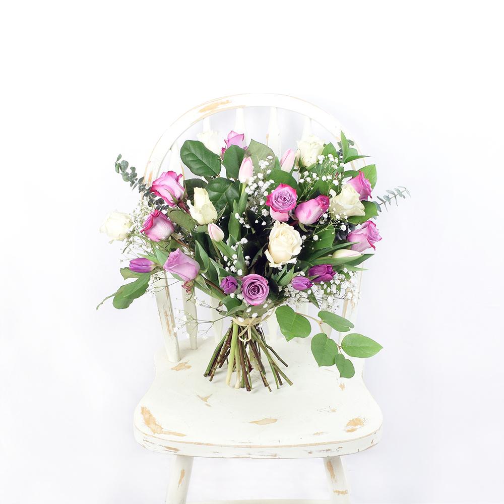 Purple and white mixed rose bouquet. New Jersey Flower delivery. New Jersey Blooms