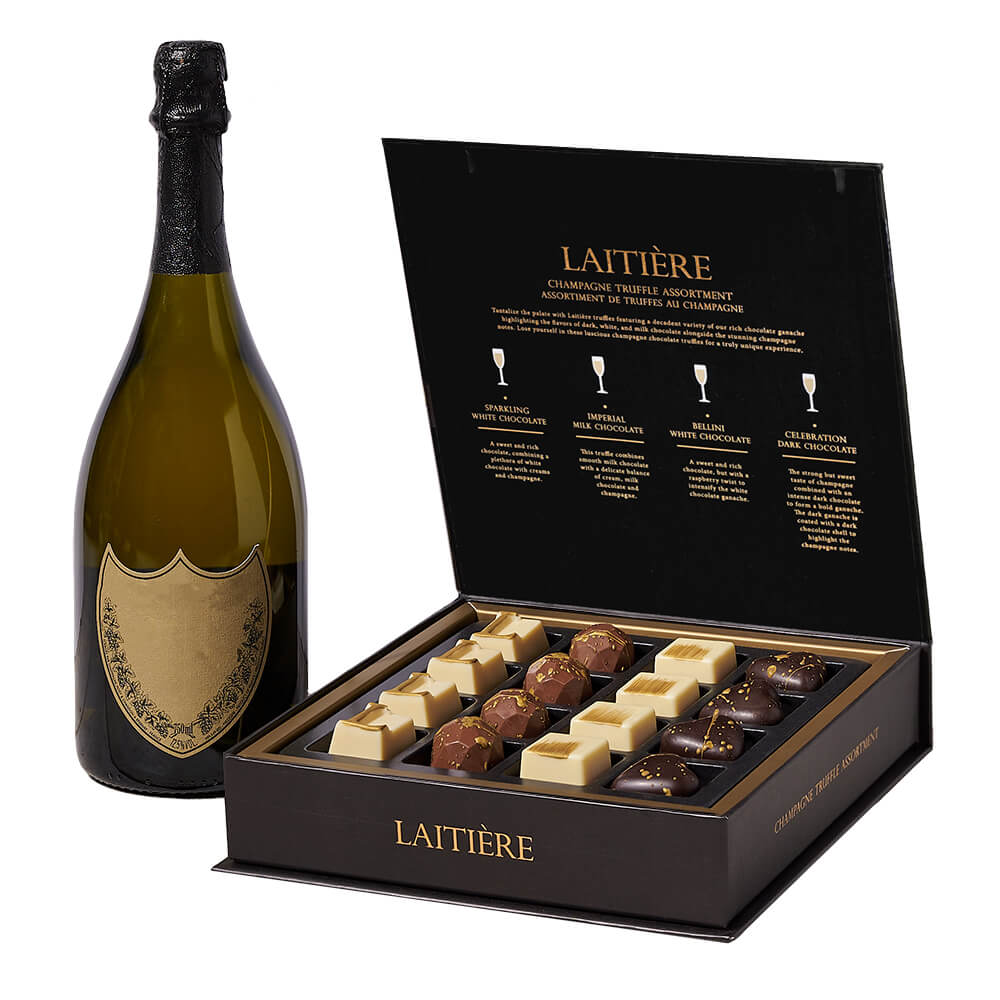 Delectable Truffles Gift Set - champagne gift basket – USA delivery