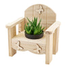 Butterfly Planter Chair Arrangement, rustic wooden planter chair adorned with a delightful potted succulent, Plant Gifts from Blooms New Jersey - Same Day New Jersey Delivery.