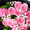Valentine's Day 12 Stem Pink Rose Bouquet With Designer Box, Valentine's Day gifts, New Jersey Same Day Flower Delivery