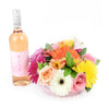 Celebrating Her Flower & Wine Gift - New Jersey Blooms - New Jersey Flower Delivery