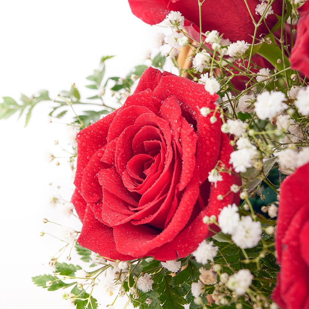 Classic Comfort Rose Gift - Red rose gift basket - New Jersey Blooms - New Jersey Flower Delivery