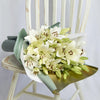 Crisp Snow Lily Bouquet - New Jersey Blooms - New Jersey Flower Delivery