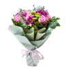 Mother's Day Secret Garden Mixed Floral Bouquet, roses, daisies, eucalyptus, and salal gathered in a floral wrap and tied with designer ribbon, Mixed Floral Gifts from Blooms New Jersey - Same Day New Jersey Delivery.