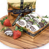 Berry Drizzle Chocolate Dipped Strawberries, Chocolate Covered Strawberries, Chocolate Gift Box, Gourmet Gift Box, NJ Same Day Delivery