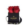 Valentine's Day 4 Red Rose Gift Box, four red roses gathered together in a black gift box, Flower Gifts from Blooms New Jersey - Same Day New Jersey Delivery.