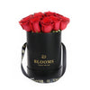 Valentine's Day 12 Red Rose Gift Box, twelve red roses gathered together in a Blooms black gift box, Flower Gifts from Blooms New Jersey - Same Day New Jersey Delivery.