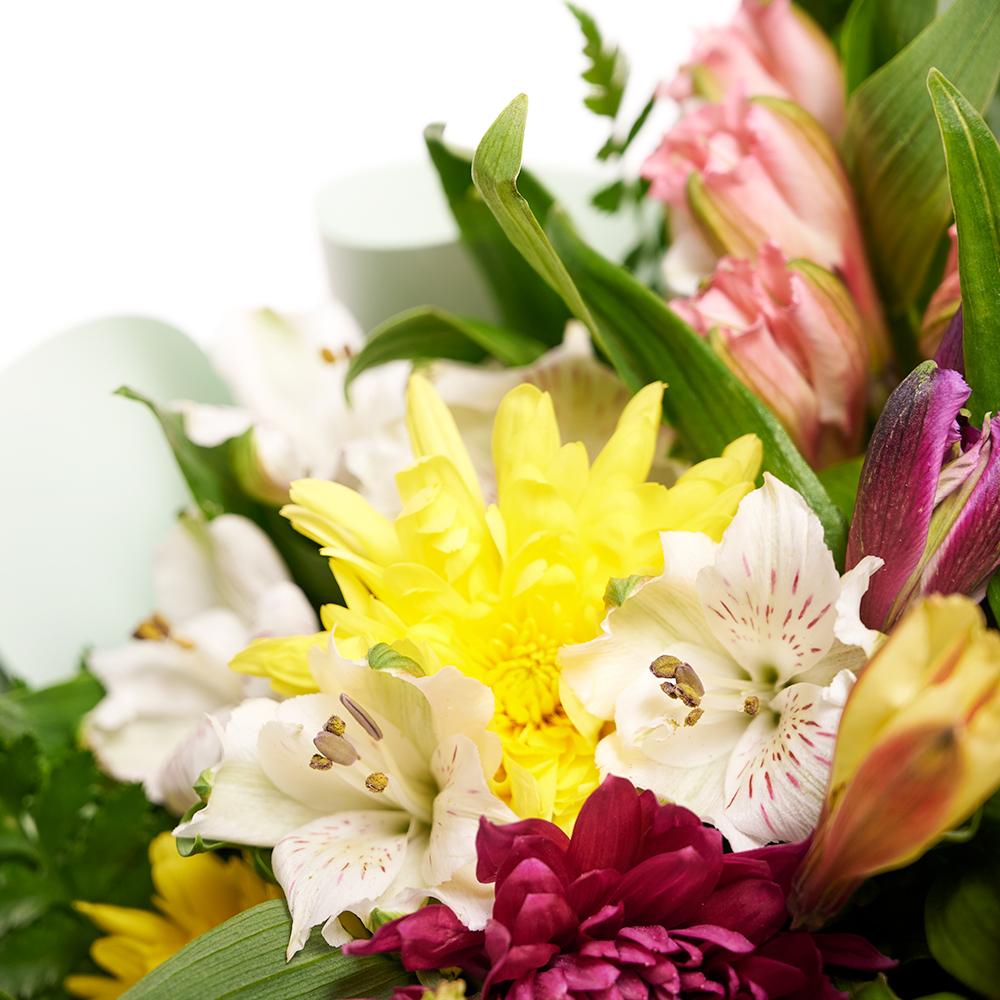 Eternal Sunshine Mixed Peruvian Lily Bouquet - New Jersey Blooms - New Jersey Flower Delivery