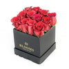 Full of Life Rose Hat Box - Red roses in a black hat box arrangement - New Jersey Blooms - New Jersey Flower Delivery