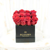 Full of Life Rose Hat Box - Red roses in a black hat box arrangement - New Jersey Blooms - New Jersey Flower Delivery
