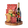 Gingerbread Man & Holiday Champagne Gift, holiday gift, holiday, christmas gift, christmas, gourmet gift, gourmet, champagne gift, champagne, sparkling wine gift, sparkling wine
